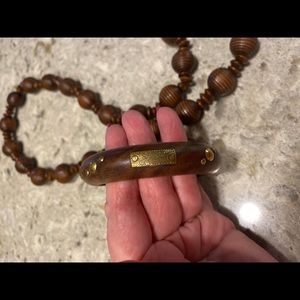Wooden Necklace and Bracelet